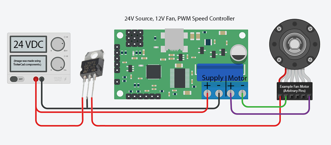 24V Source on 12V fan with PWM